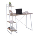 Modern Computer Desk with Storage Shelves – Sturdy Metal Frame, Space-Saving Design