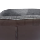 Modern Upholstered Dining Chairs with Armrests – Set of 2, Fabric & PU, Metal Legs, Ergonomic Design