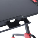 Ergonomic Gaming Desk – Carbon Fiber Surface, Sturdy Z-Shaped Frame, 39-Inch Esports Workstation