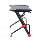 Ergonomic Gaming Desk – Carbon Fiber Surface, Sturdy Z-Shaped Frame, 39-Inch Esports Workstation