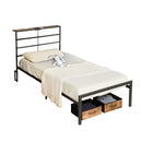 Contemporary Metal Bed Frame (81 inches)