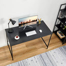 Modern Simple Writing Office Home Computer Desk, Oak/Black