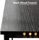 Modern Simple Writing Office Home Computer Desk, Oak/Black