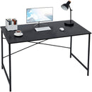 Modern Simple Writing Office Home Computer Desk, Oak/Black