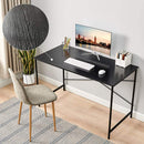 Modern Simple Writing Office Home Computer Desk, Oak/Black