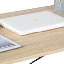 Modern Simple Writing Office Home Computer Desk, Oak/Black