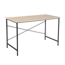 Modern Simple Writing Office Home Computer Desk, Oak/Black