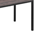 Brandt Walnut Dining Table – Modern Black Leg Design with Stylish Walnut Finish