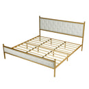 Diamond Tufted Upholstered King Size Bed Frame – Elegant and Durable