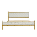 Diamond Tufted Upholstered King Size Bed Frame – Elegant and Durable