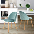 Modern Upholstered Dining Chairs with Brushed Fabric – Set of 1 or 2