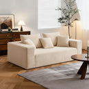 Boneless Cloud Couch Sofa, 3 Seater Deep Seat Modern Lounge Sleeper Couch, No Assemble, Corduroy Compression Upholstered Couches for Living Room, Bedroom, Apartment, Dorm, Office