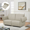 Loveseat Sofa, Comfy Corduroy Cloud Couches for Living Room,Modern Modular Sectional Sofas,Beige