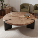 Light luxury walnut-colored coffee table