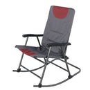 Portal Oversized Folding Rocking Camping Chair, Outdoor Lawn Rocker Chairs with High Back Hard Armrests Carry Bag for Outside, Camp, Patio