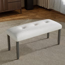 Upholstered Tufted Bench,  Modern Bedroom Benches Upholstered Dining Benches, Fabric End of Bed Bench for Bedroom Dining Room Living Room Entryway