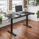47.25' W Electric Standing Desk, Heigh Adjustable Sit-to-Stand Desk with 3 Memory Presets and Dual Accessory Hooks, Black