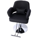 Salon Styling Chair for Hair Stylist Wide Seat,  Hair Salon Chair Heavy Duty, Beauty Spa Cosmetology Shampoo Hairdressing Eq,black,round base