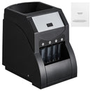 USD Coin Sorter, Coin Sorter Machine for USD Coin 1￠ 5￠ 10￠ 25￠, Sorts up to 230 Coins/min, Coin Sorter and Wrapper Machine Holds 200 Coins Included 4 Coin Tubes, Black
