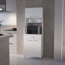 Santa Maria 1-Drawer 1-Shelf Area Pantry with Adjustable Metal Legs White