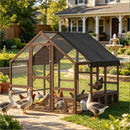 Chicken Run Cage,Wooden Chicken Coop,Duck Coop,Pet Coop