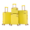 4-piece hard luggage, 360 ° dual rotating four-wheel luggage, password lock, lightweight universal wheel luggage, portable luggage.