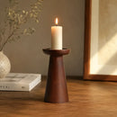 Candle Holder Natural Finish Mango Wood Home Decor