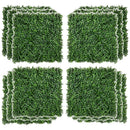 12 PCS 20' x 20' Artificial Boxwood Panels Topiary Wall Greenery Backdrop, Privacy Hedge Screen UV Protected 4Layer Roll Grass Panel Fence Decor Outdoor Indoor Garden Backyard, Light Green