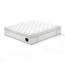 14' King Size Hybrid Mattress - White Memory Foam & Pocket Springs for Pressure Relief, Fiberglass Free, 14'' Height