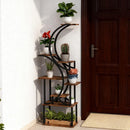 S-Shaped Plant Stand, 8 Tier Plant Shelf, Corner Plant Rack for Multiple Plants