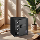 1.93 Cuft Safe Box, Security Electronic Steel Home Safe, Anti-Theft Digital Security Lock Box with Smart Alert System, Removable Shelf, Mute Function, Personal Document Safes for Money Jewelry
