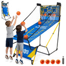 Dual Shot Foldable Basketball Arcade Game, LED Digital Scoreboard, 4 Balls & Pump, Indoor Family Entertainment Game