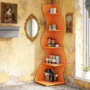 5-Tier Wall Corner Bookshelf Corner Shelf Storage Rack Plant Stand