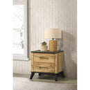 Georgina Natural Pine 2-drawer Nightstand Bedside Table