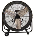 24 in.Heavy Duty Metal Industrial Drum Fan, 24 inch High Velocity Shop Fan, Pure Copper Wiring Motor, Aluminum Blade, 2 Speed Large Floor Fan for Warehouse, Workshop, Factory, Garage, All Metal, Black