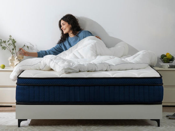 10 Inch Queen Size Breathable Cool Cover Memory Foam Individual Pocket Spring Hybrid Mattress