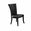 Set of 2 Modern Faux Leather Dining Chairs with Pine and MDF Frame, Comfortable High Back, Perfect for Dining Rooms and Offices