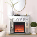 W 46' X D 12.6 X H 41'Acrylic diamond mirror fireplace cabinet, TV fireplace cabinet