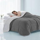 1 Piece King Down Alternative Comforter,Grey