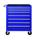 Rolling Tool Chest with 7-Drawer Tool Box with Wheels Multifunctional Tool Cart Mechanic Tool Storage Cabinet for Garage, Warehouse, Workshop, Repair Shop -BLUE