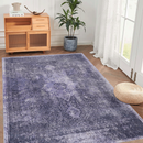 MAVAL Anthracite Washable Rug 8x10 Area Rug (Anthracite, 8' x 10')