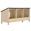 Chicken Coop with Waterproof Roof and 3 Nest Areas