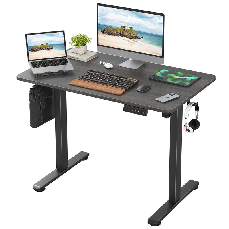 STARY Electric Standing Desk Adjustable Height Sit Stand Home Office Desk with Splice Board