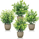 Fake Plants Greenery Set 4 Pack