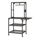 Heavy Duty 3D Printer Stand with Filament Storage Rack, Black Metal, 28.70 x 23.20 x 65.40 inches