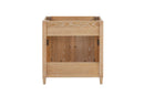 30'' Cane Paneled Bathroom Vanity Base MDF  Solid Rubberwood