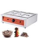Chocolate Tempering Machine, 26.5 Lbs 3 Tanks Chocolate Melting Pot TEMP Control 86~185℉, 1500W Stainless Steel Electric Commercial Food Warmer For Chocolate/Milk/Cream Melting and Heating