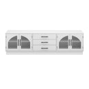 68.9'' Modern Minimalist TV Stand for TVs up to 75 Inches, Entertainment Center Media Console Cabinet with Adjustable Shelves for Living room