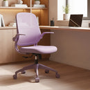 Ergonomic Color Office Chair 300lb (About 149.7kg), Home Office, Mesh Back, Integrated Molded Foam, Comfortable Sitting, Flipping Armrest, Fireproof, Rotating, Lifting Multifunctional Chair (Purple)