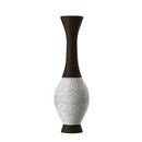39-Inch Tall Designer Floor Vase – Artificial Rattan with Elegant Two-Tone Dark Brown Finish – Decorative Accent for Living Room, Bedroom, or Entryway